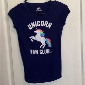 Unicorn fan club justice T-shirt